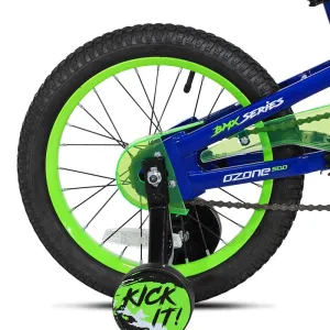 16" Ozone 500 Kick It Green Blue White, Replacement Rear Wheel