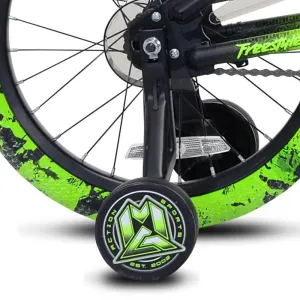 18" Madd Gear MG18 Green, Replacement training Wheel (Set)
