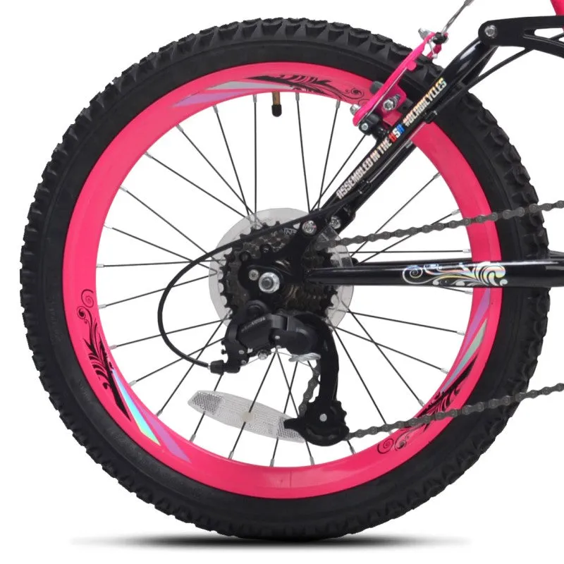 20" BCA Star Cross Pink Black, Replacement Rear Wheel