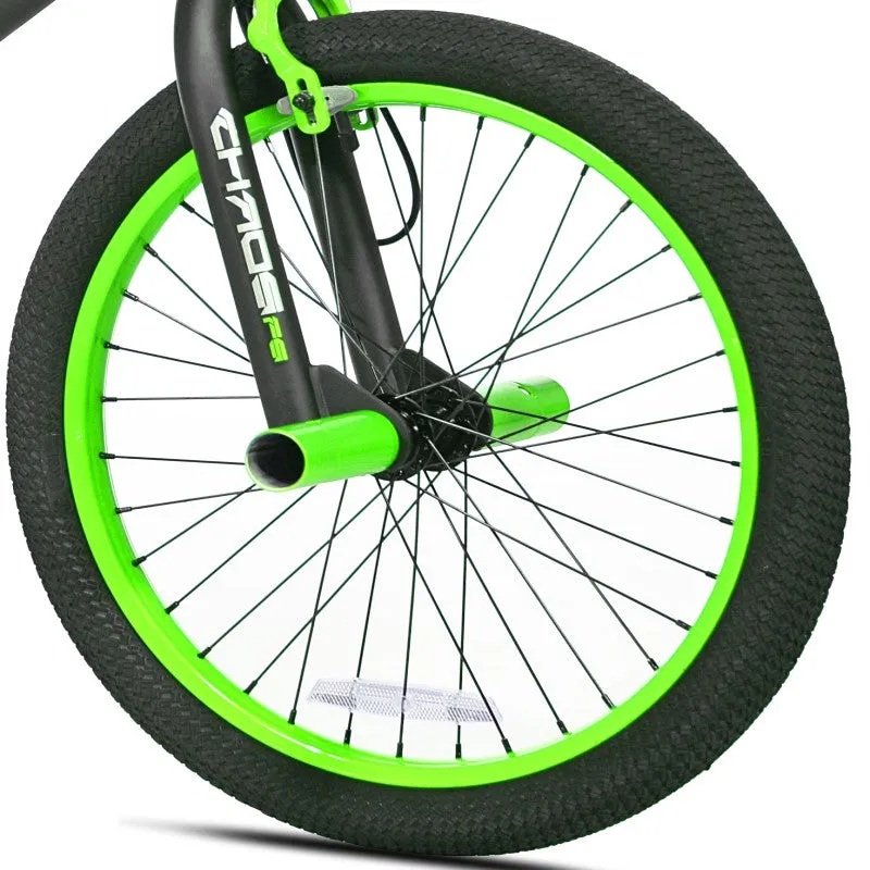 20" Kent Chaos Black/Green, Replacement Front Wheel