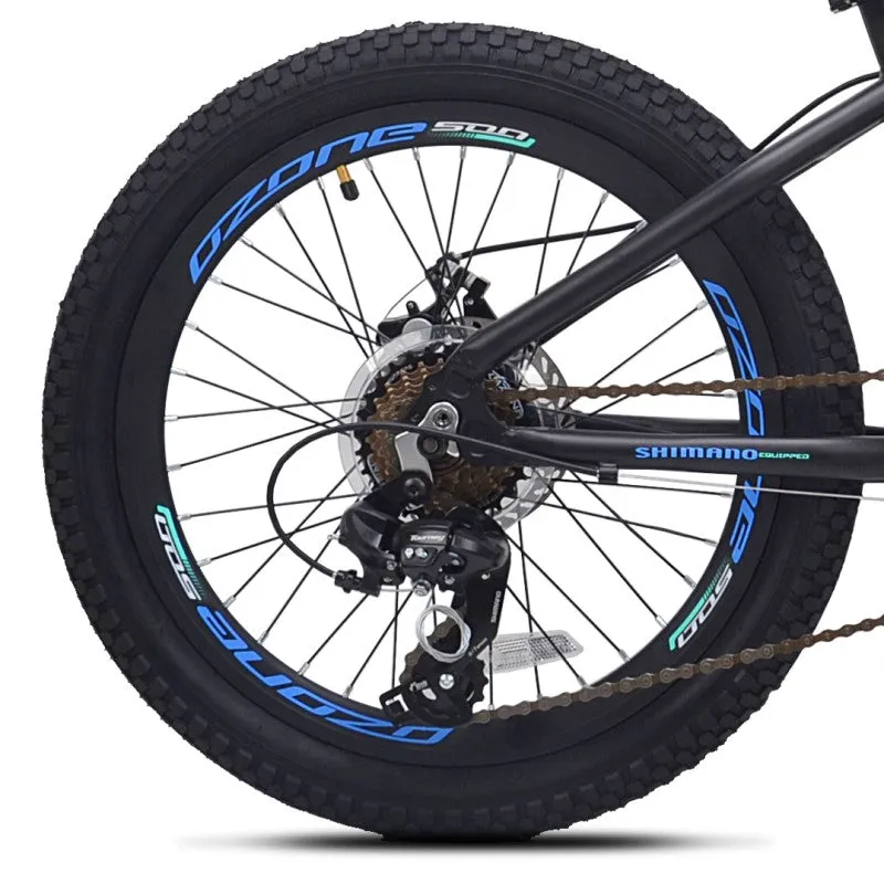 20" Ozone 500 Fragment Black-Blue, Replacement Rear Wheel