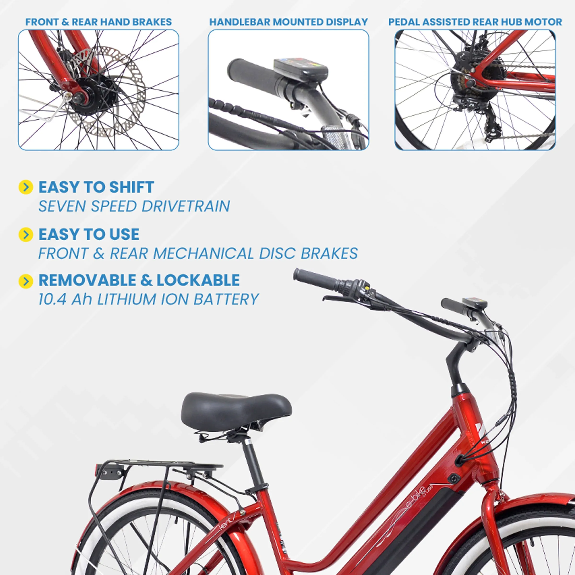 26" Kent E-Bike | Cruiser