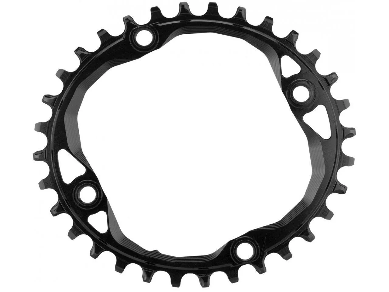 AbsoluteBlack Premium 1x 104 BCD Oval Chainring (Black)