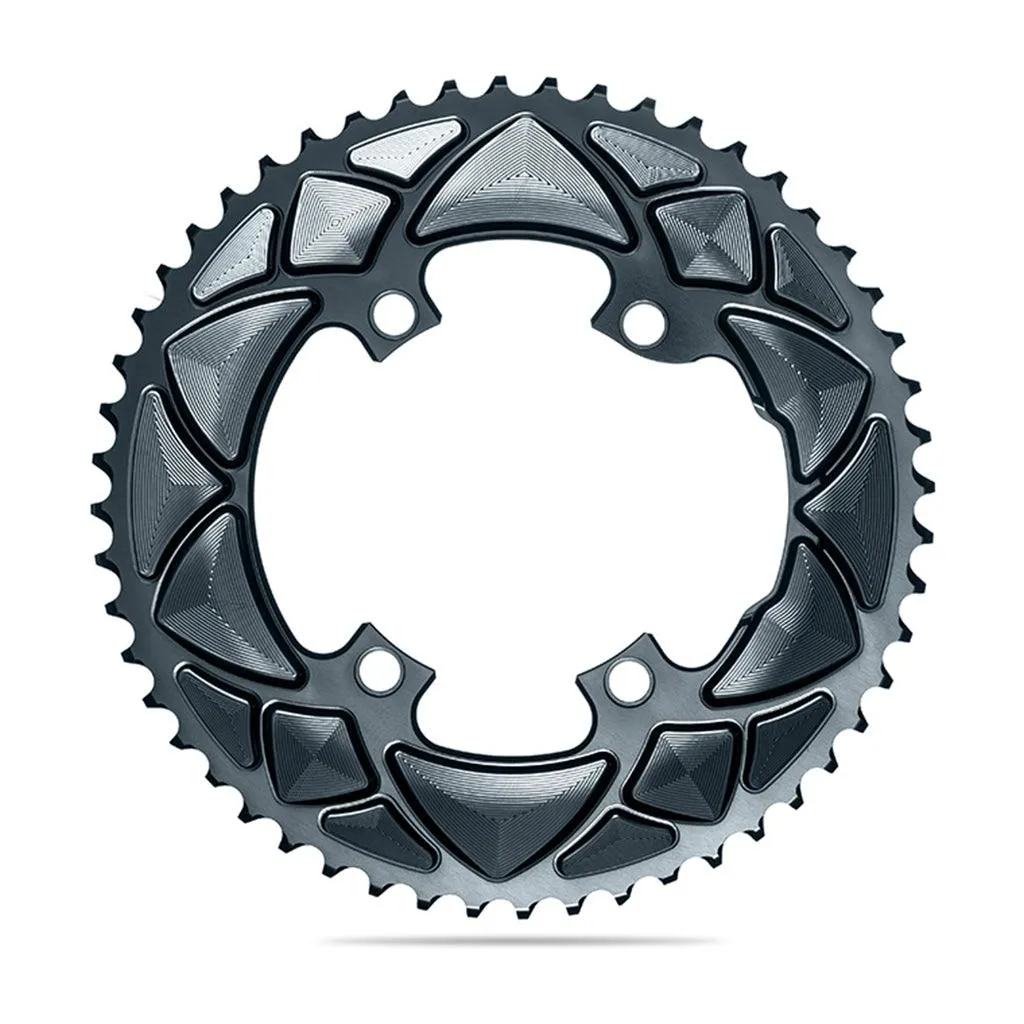 AbsoluteBlack Shimano 9100/8000 Round 10/11 Speed Chainring (Black)