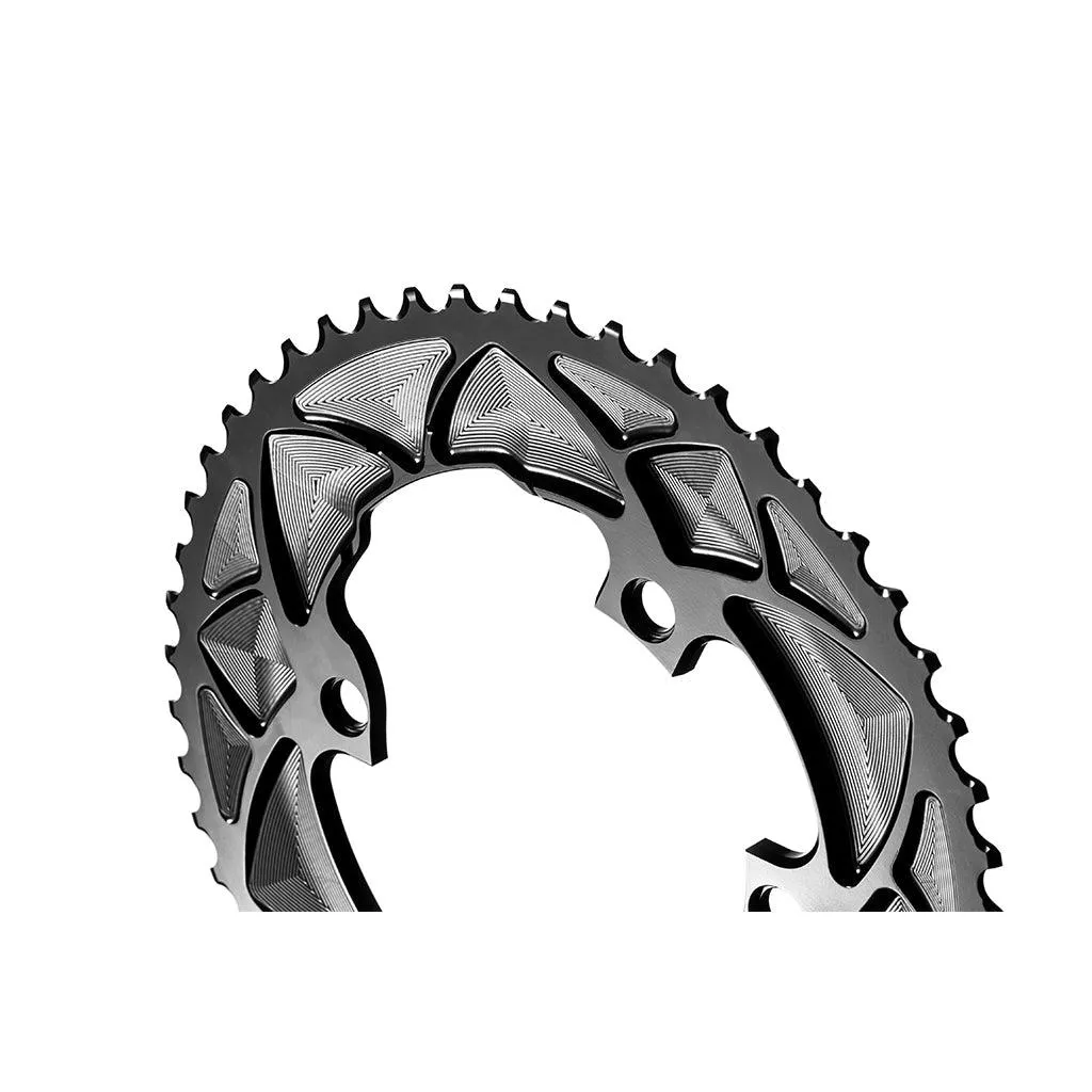 AbsoluteBlack Shimano 9100/8000 Round 10/11 Speed Chainring (Black)