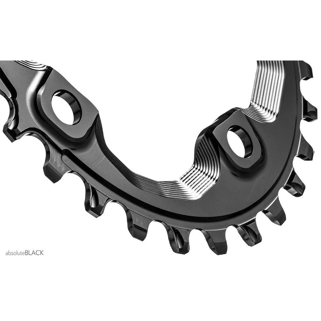 AbsoluteBlack Shimano XT8000 1x Oval 10/11/12 Speed Chainring (Black)