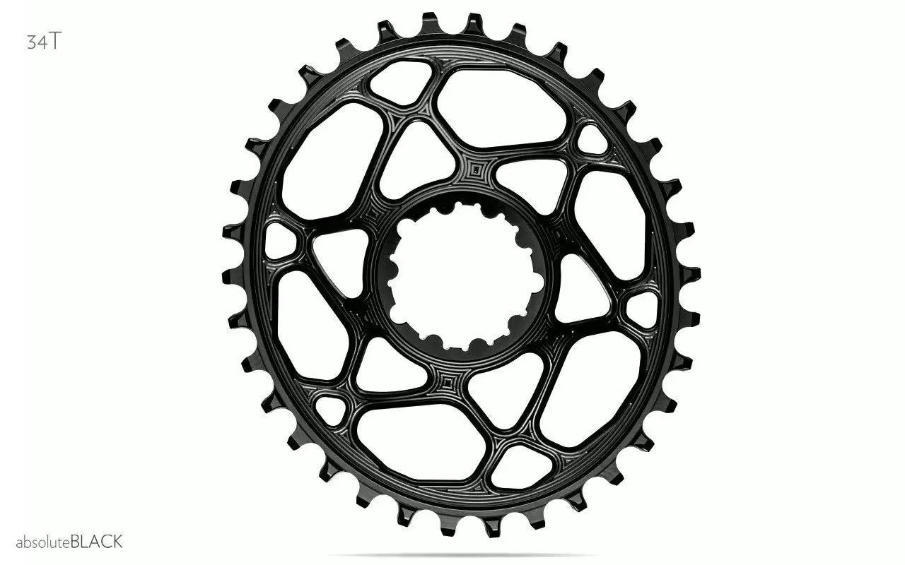 AbsoluteBlack Sram 1x GXP 9/10/11/12 Speed Chainring (Black)