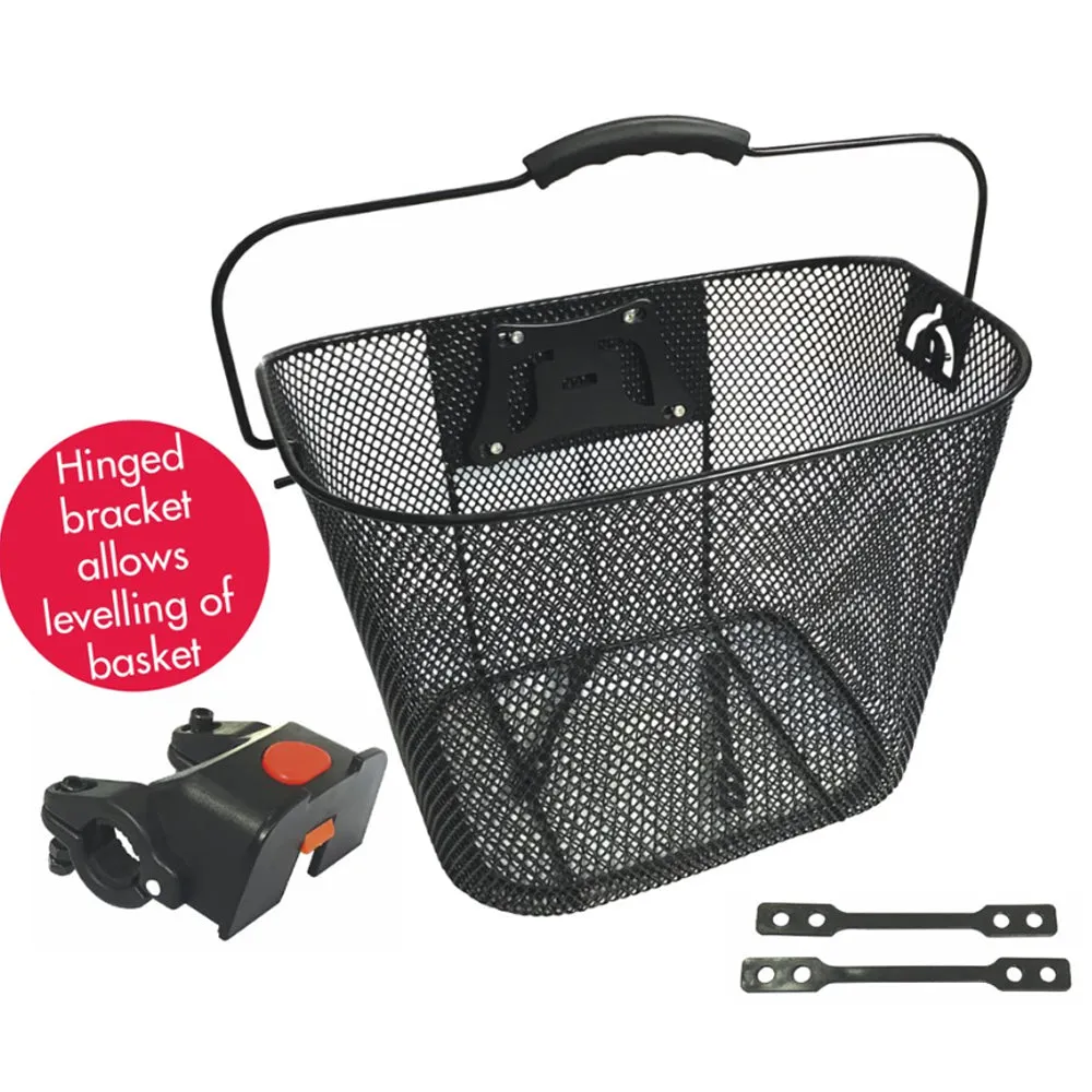 Azur Front Mesh Basket Black