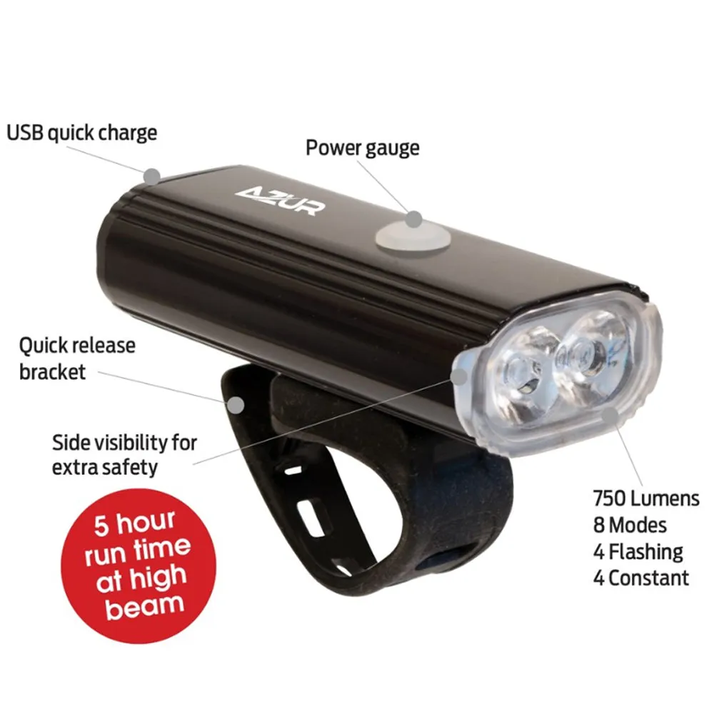 Azur Halo Front Light 750 Lumens