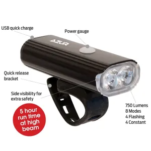 Azur Halo Front Light 750 Lumens