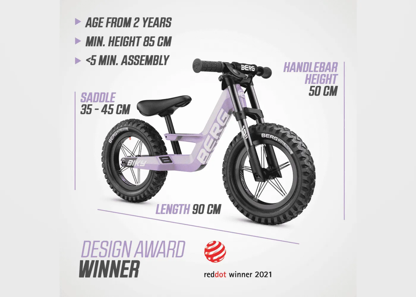 Berg Biky Cross w-Handbrake - Balance Bike
