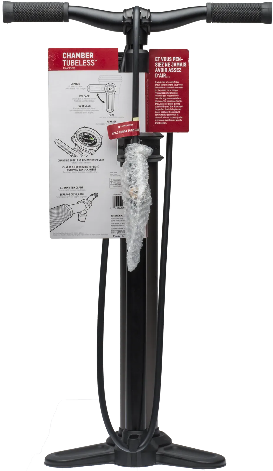 BlackBurn Chamber Tubeless Floor Pump