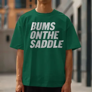 BUMSONTHESADDLE T-shirt (Green/White)
