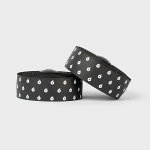 Burgh Wattbombs White Bar Tape (Black/Gloss)