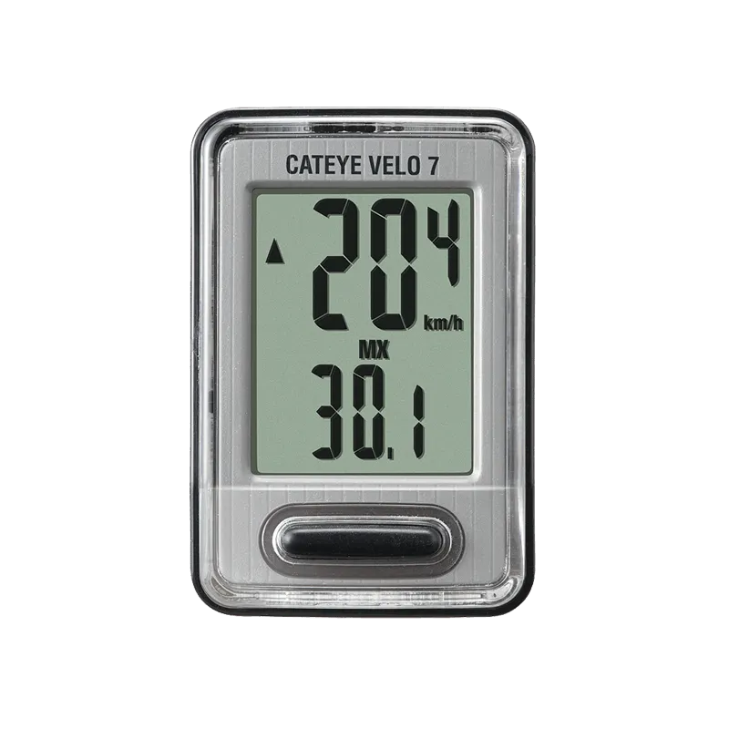 Cateye Velo-7 Cyclocomputer (Black)