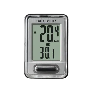 Cateye Velo-7 Cyclocomputer (Black)