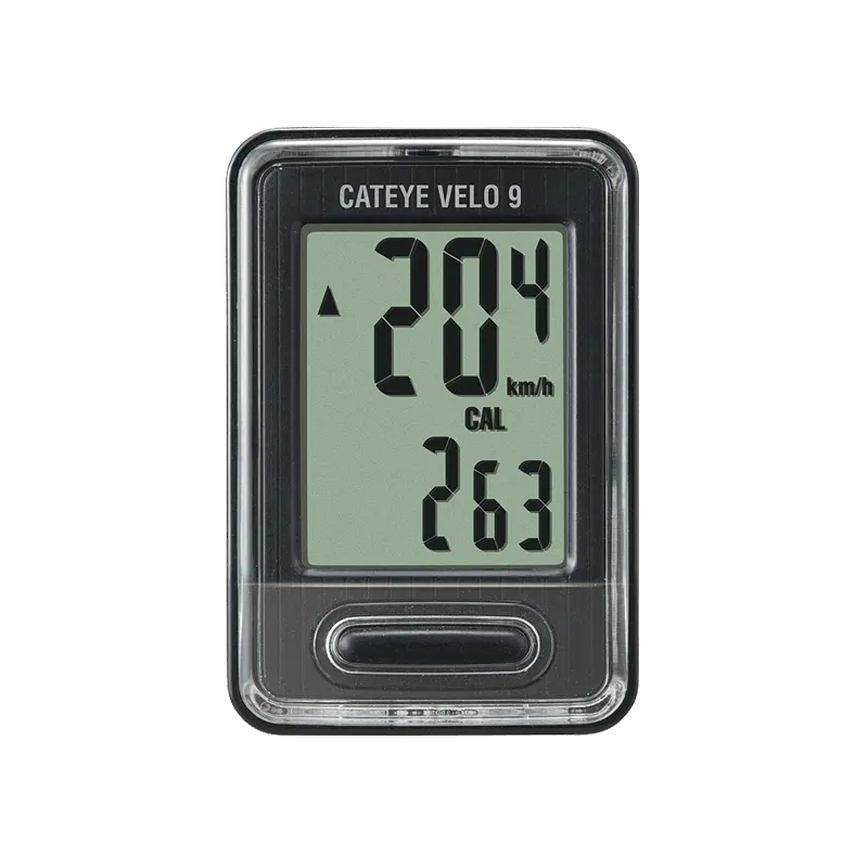 Cateye Velo 9 Cyclocomputer (Black)