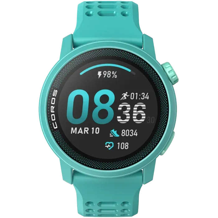 Coros Pace 3 Silicone Smart Watch (Emerald)