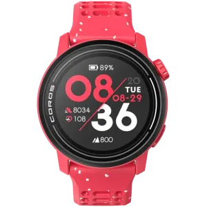 Coros Pace 3 Silicone Smart Watch (Red)