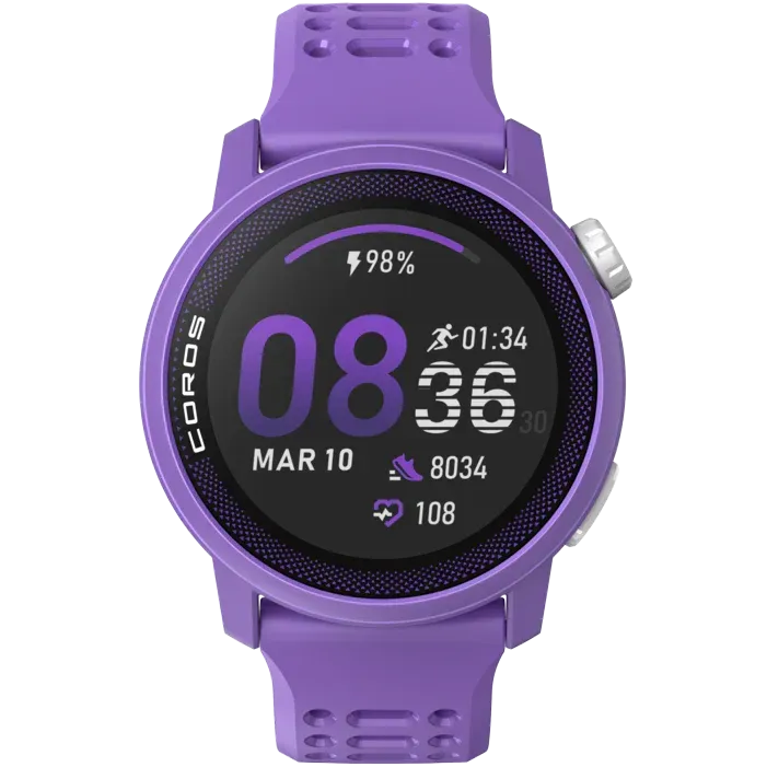 Coros Pace 3 Silicone Smart Watch (Violet)