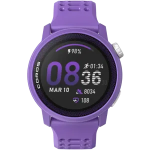 Coros Pace 3 Silicone Smart Watch (Violet)