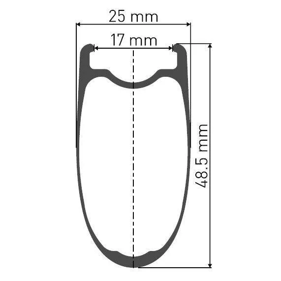 DT Swiss ARC 1400 Dicut 48 Carbon Tubeless Rim Brake Wheel - Shimano/Sram (Black)