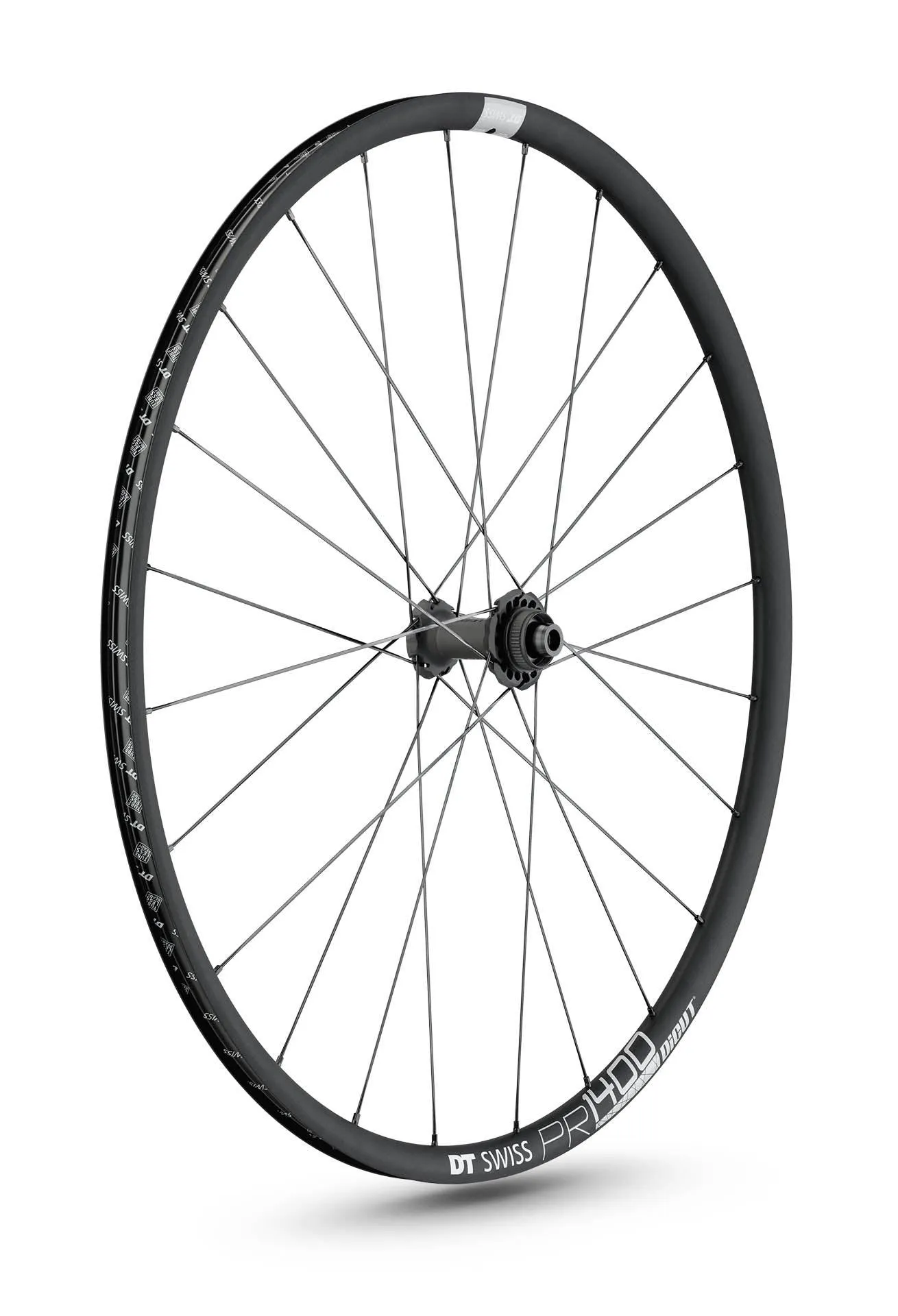 DT Swiss PR 1400 Dicut Aluminum Tubleless Ready Disc Brake Wheel - (Black)