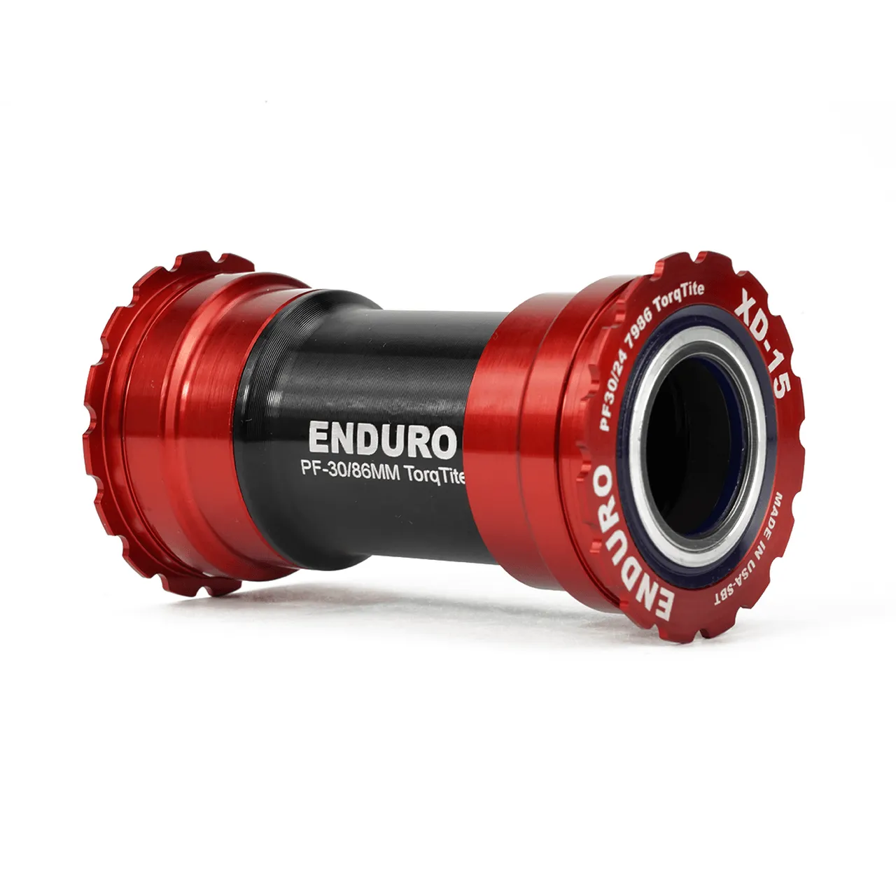 Enduro Shimano XD15 Corsa BB386 Hollowtech II Bottom Bracket (Red)