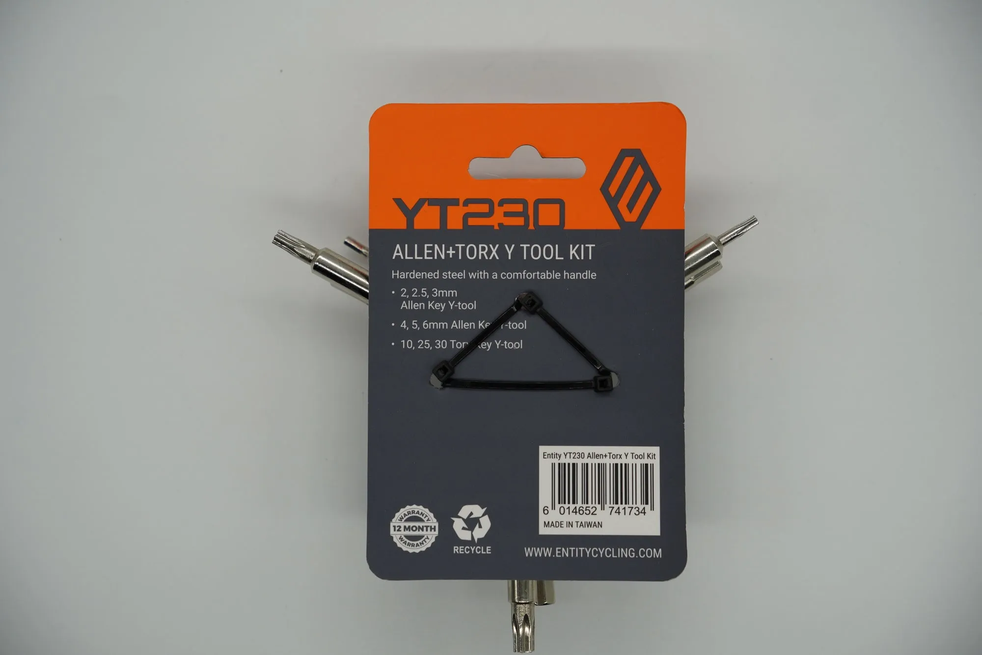 Entity YT230 Y Tool Kit 2, 2.5, 3, 4, 5, 6 mm Torx 10, 25, 30