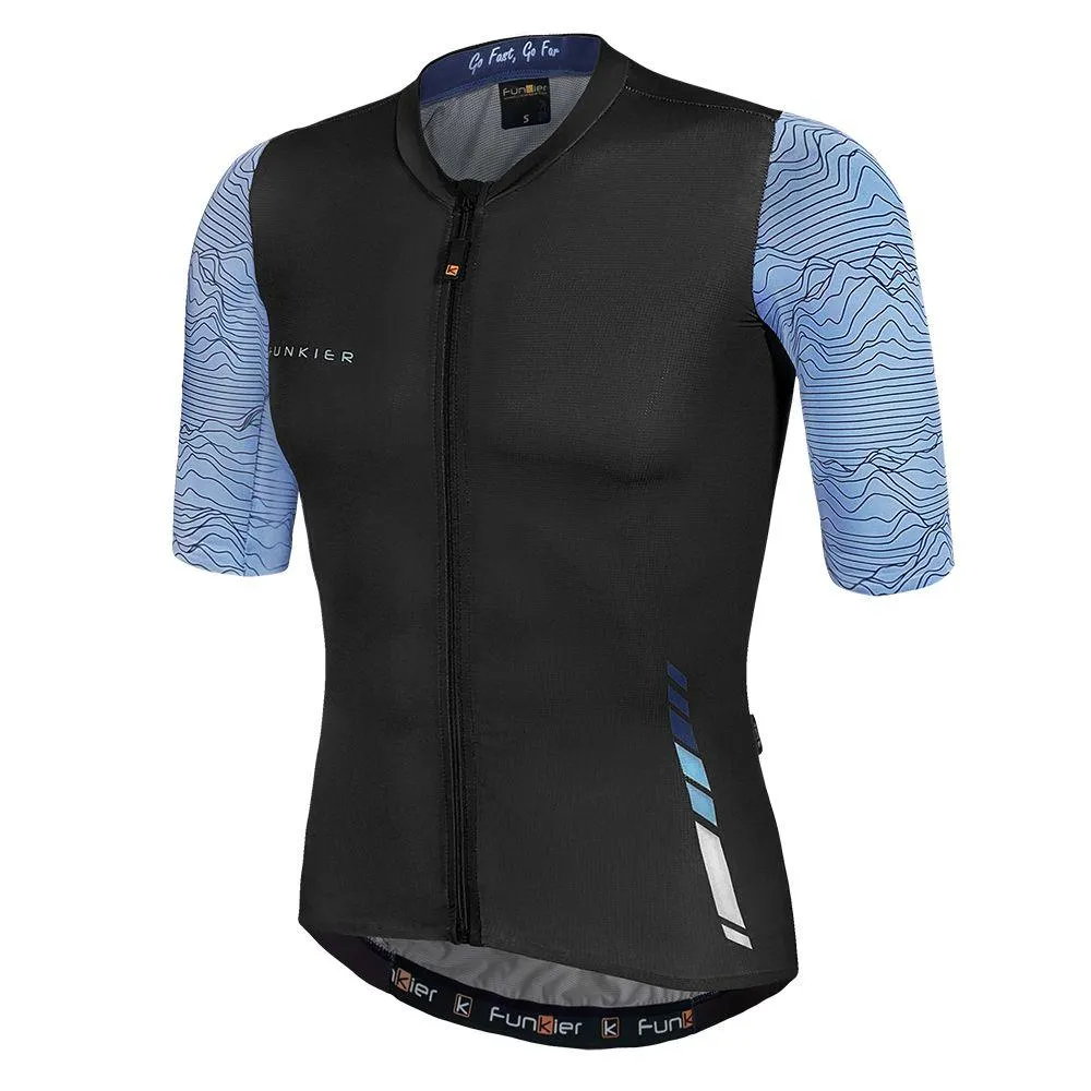 Funkier Mello Elite Mens Cycling Jersey (Blue/Black)