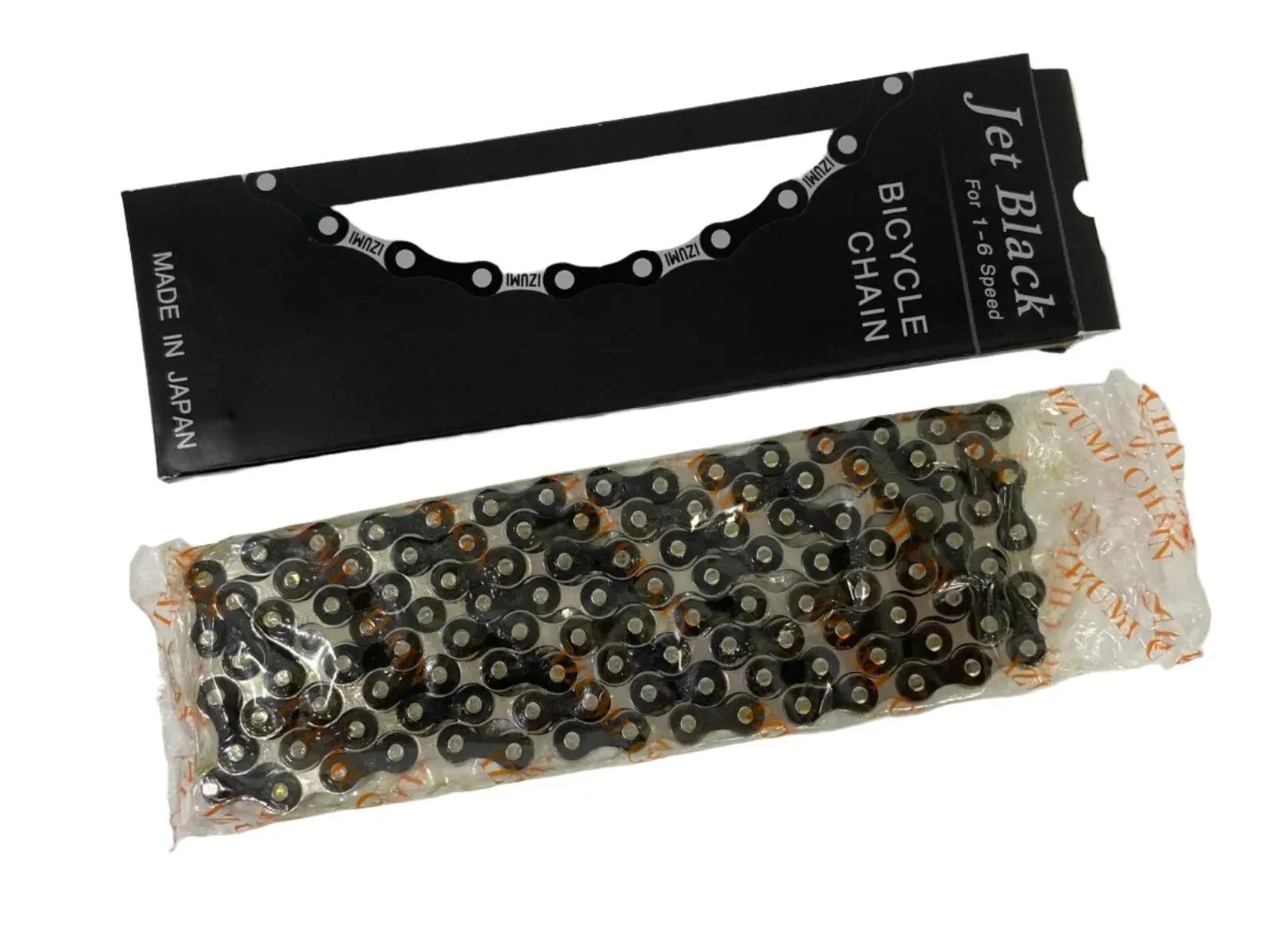 Izumi 6 Speed Chain (Jet Black/Silver)