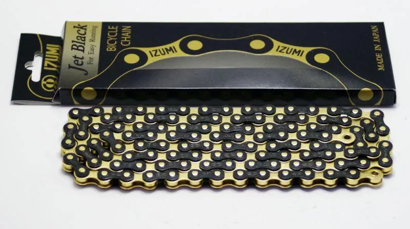 Izumi Jet Black 1 Speed Chain (Black/Gold)