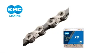 KMC 9 Speed Chain (Silver/Grey)