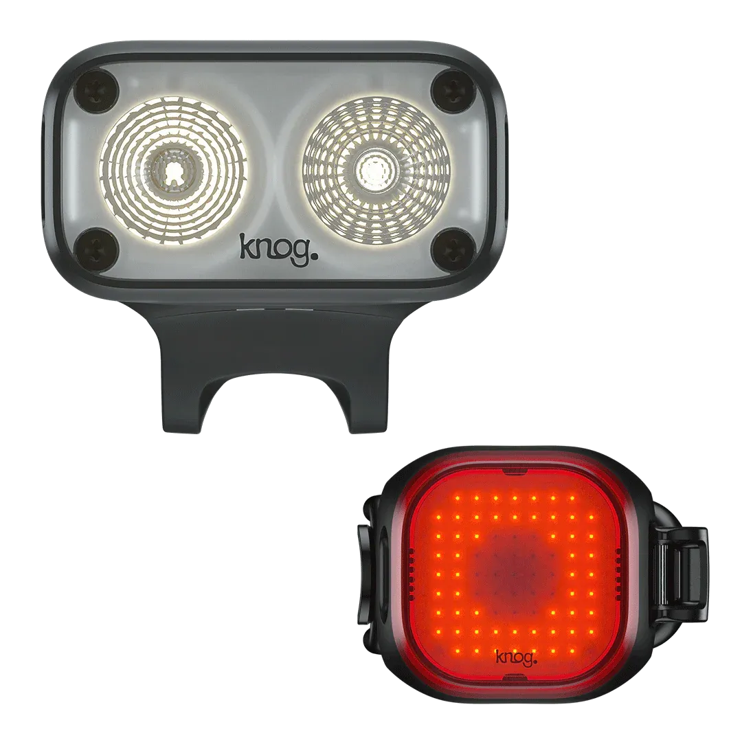 Knog Blinder Road 600, Mini Square Rear - Blinder Mount Light Set