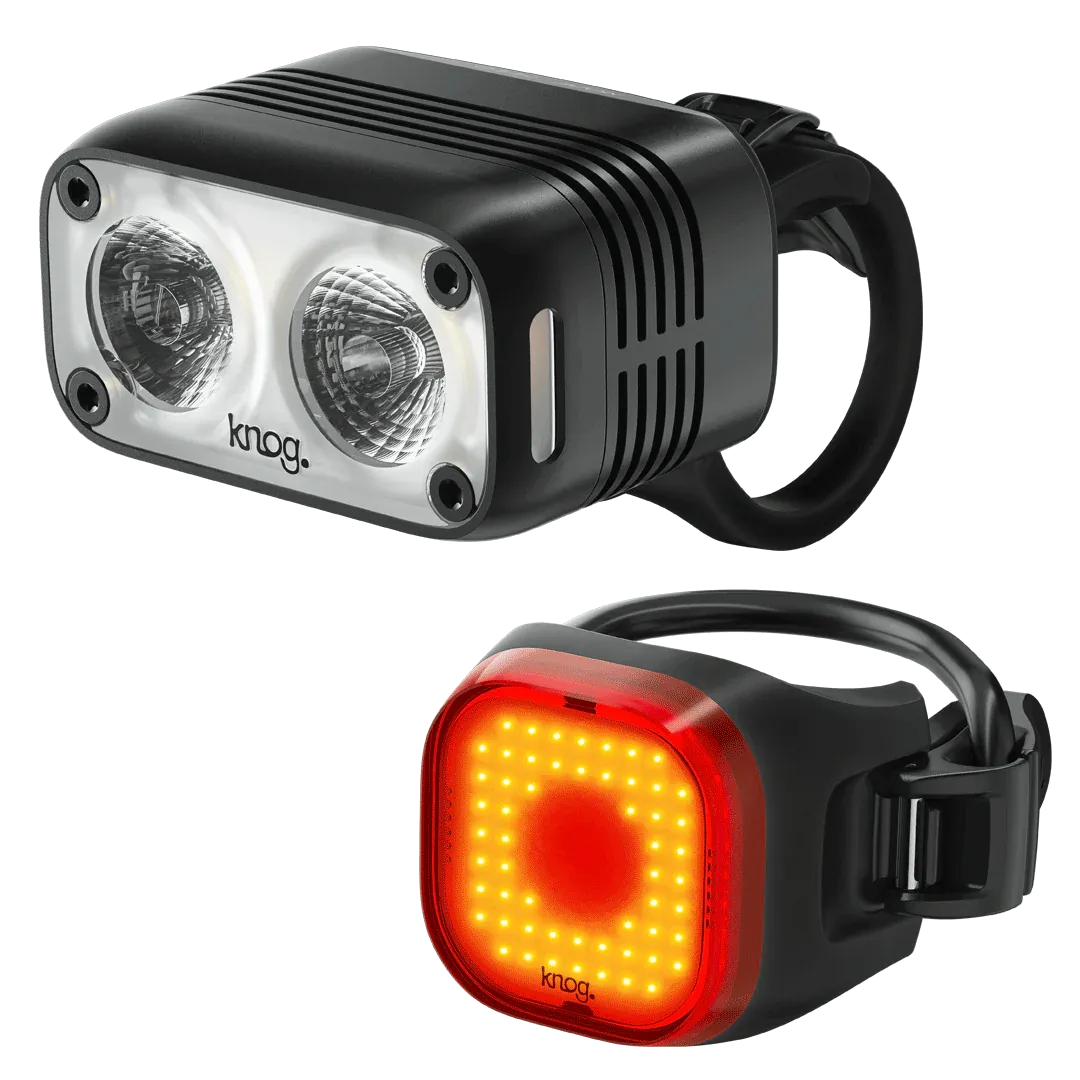 Knog Blinder Road 600, Mini Square Rear - Blinder Mount Light Set