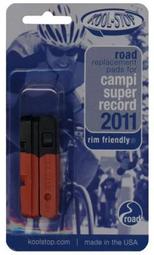 Kool Stop Campagnolo SR Super Record 2011 Insert Replacement Pads (Dual Compound)