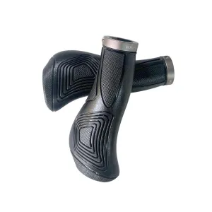 Krutials KRHG-04  Kushy Handelbar Grips (Black /Metal Grey)