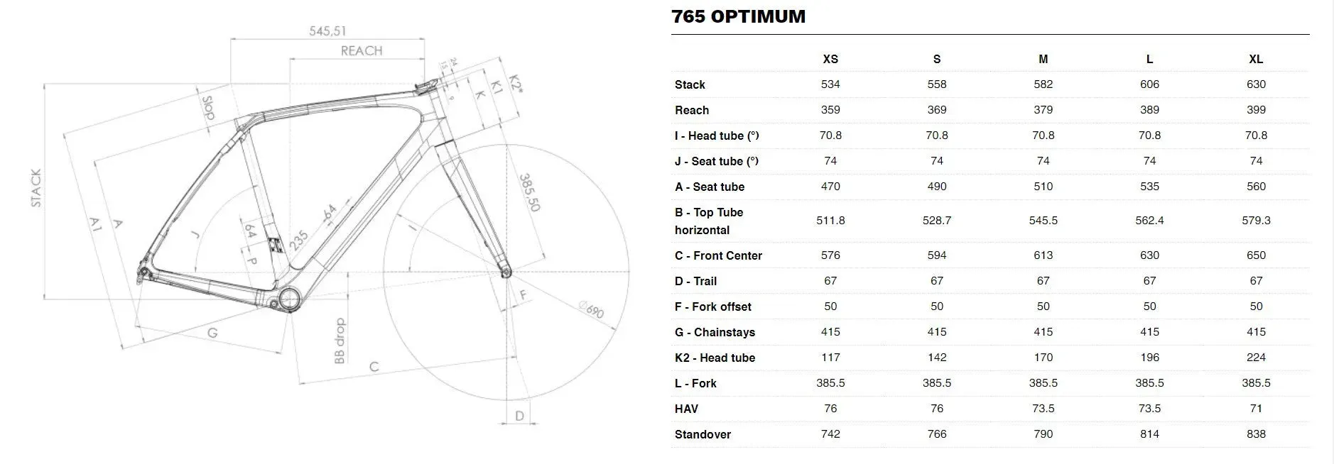 Look 765 Optimum Disc Brake Frameset (Glossy Black)