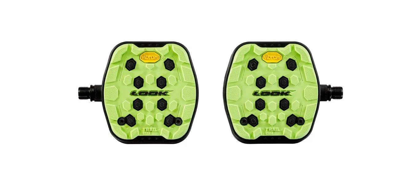 Look Trail Grip Platform Pedals (Lime)