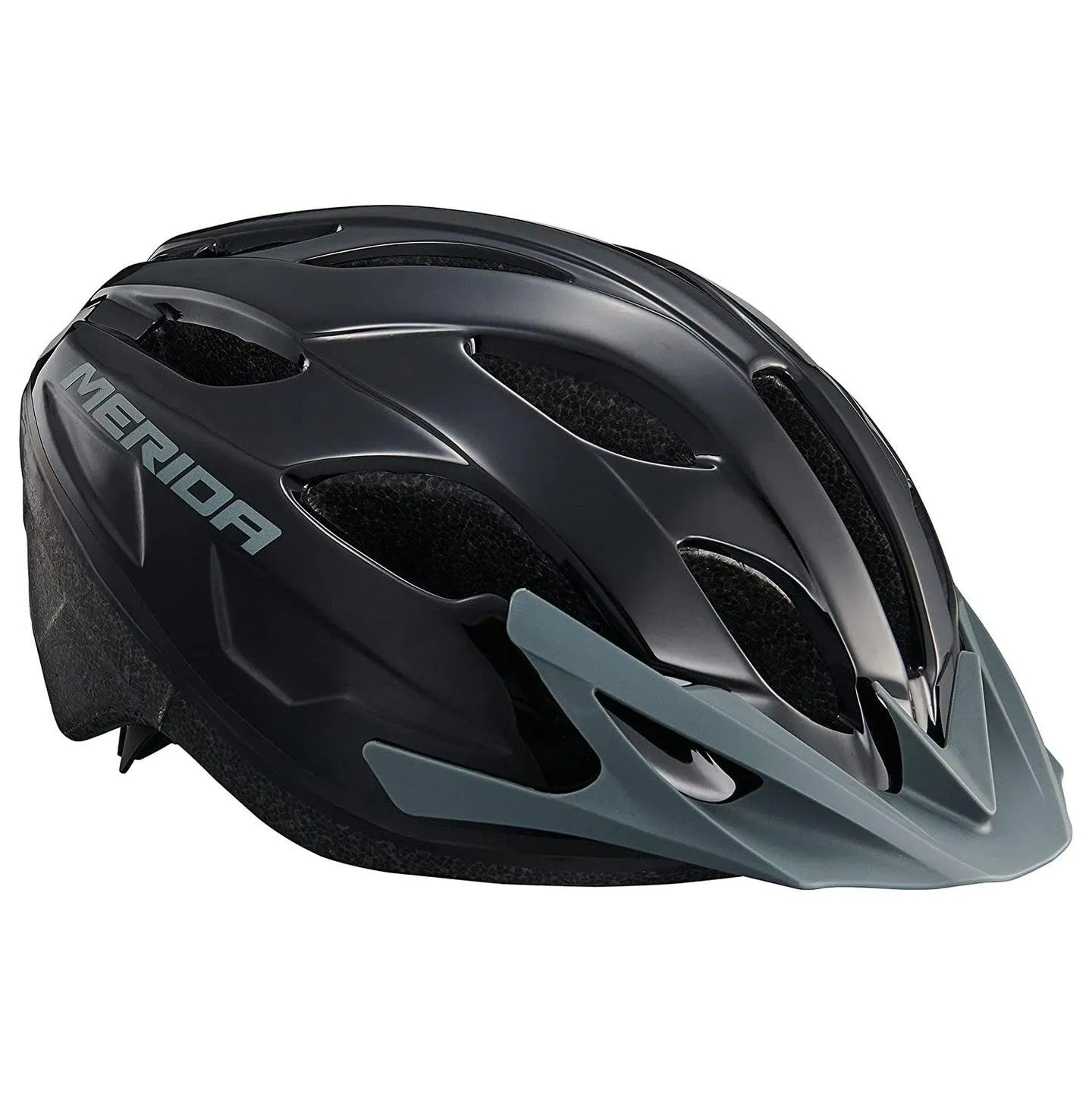 Merida RF7 One Helmet (Shiny Black/Grey)