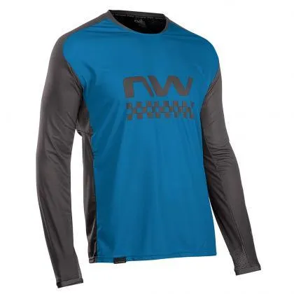 Northwave MTB Edge Mens Cycling Jersey (Blue/Black)