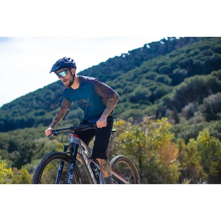 Northwave MTB Edge Mens Cycling Jersey (Blue/Black)