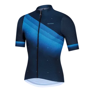 Nuckily MG045 SS Mens Cycling Jersey (Blue)