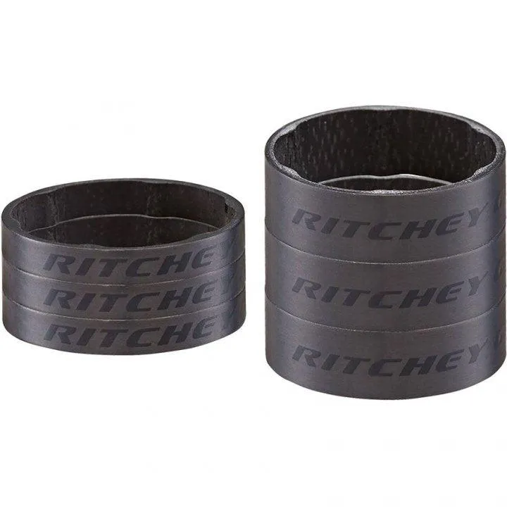 Ritchey WCS 3x5mm/3x10mm Carbon Spacer Set (Matte UD Carbon)