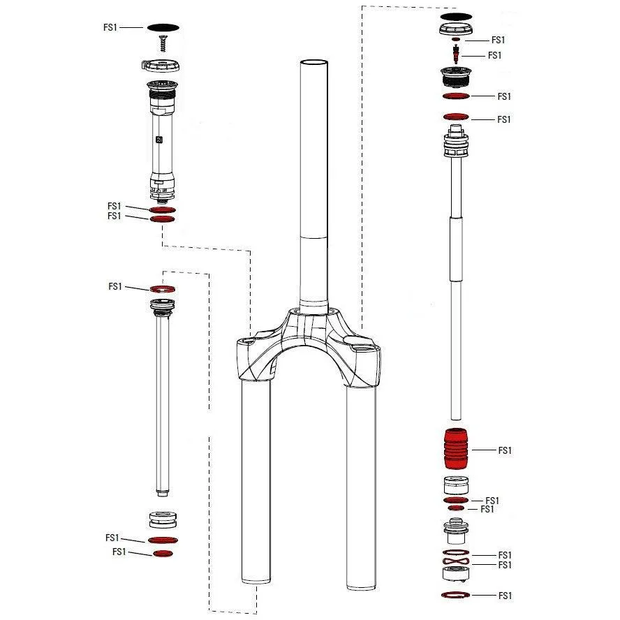 Rock Shox Service Kit For Paragon Gold A1