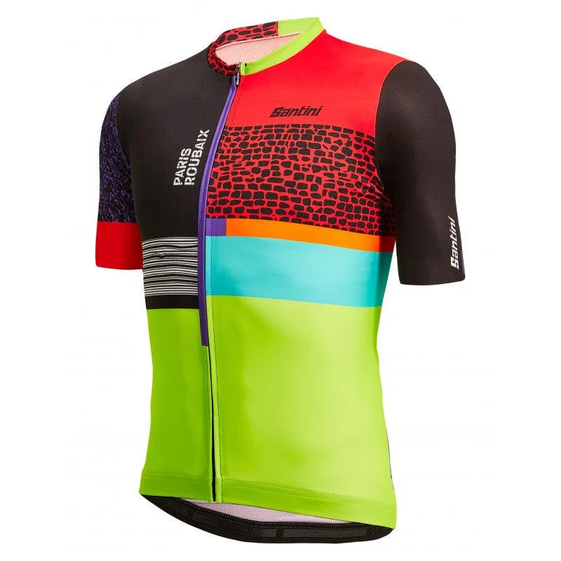 Santini TDF Paris Roubaix Forger Des Heroes Mens Cycling Jersey (Print)