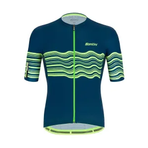 Santini Tono Profilo Mens Cycling Jersey (Fluo Green)