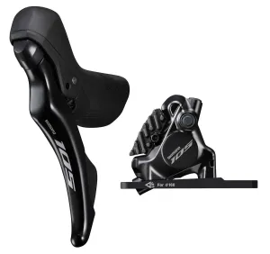 Shimano 105 ST-R7120/BR-R7170 Flat Mount Hydraulic Disc Brake (Black)