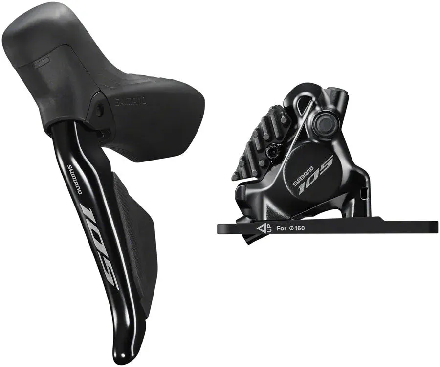 Shimano 105 ST-R7170/ BR-R7170 Flat Mount Hydraulic Disc Brake (Black)