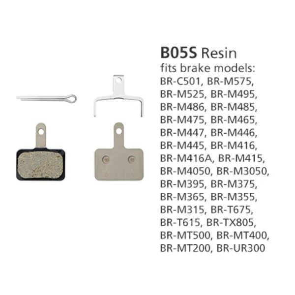 Shimano BR-MT400 Resin Pads and Spring